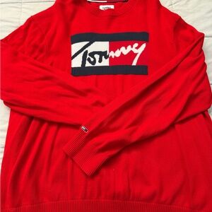 Tommy Hilfiger Bold Red Crewneck Sweater